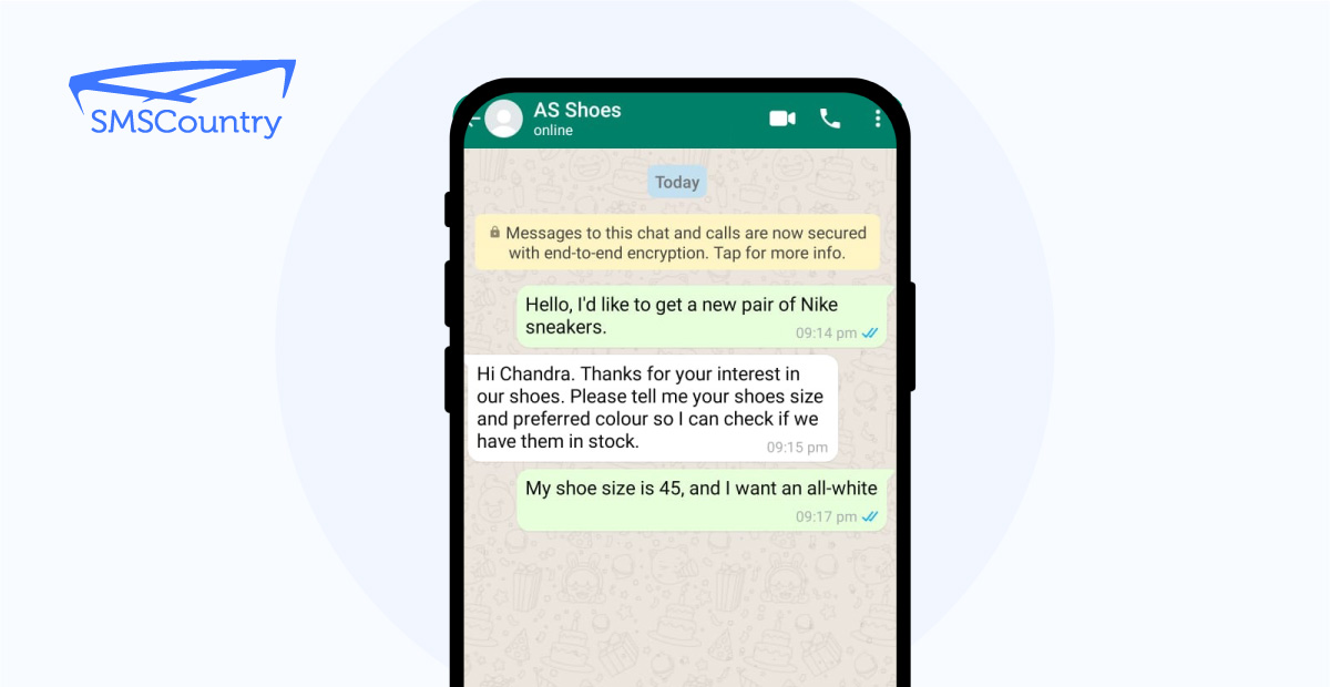 whatsapp message template |example of whatsapp session template