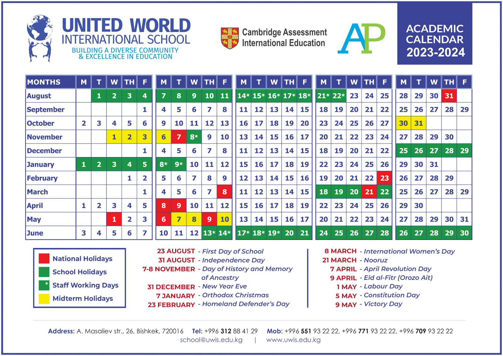back to school checklist | academic schedules