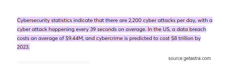 cybersecurity statistics for 2023 | data breach statistics