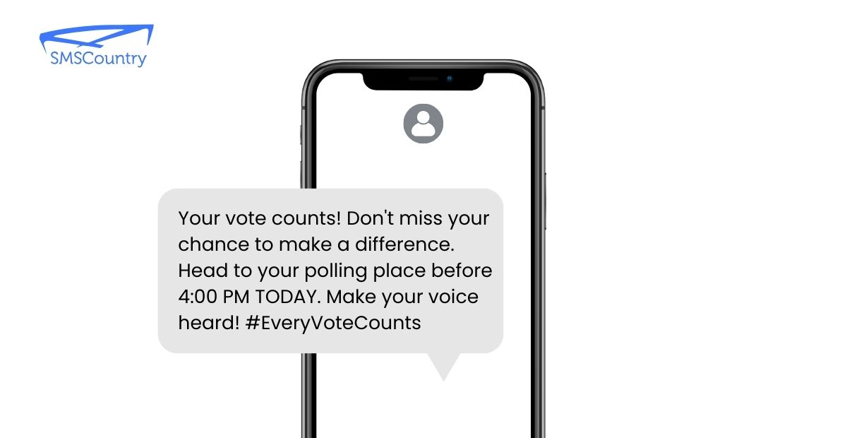 Voter turnout SMS | Election update text messages encouraging citizens to come out and vote