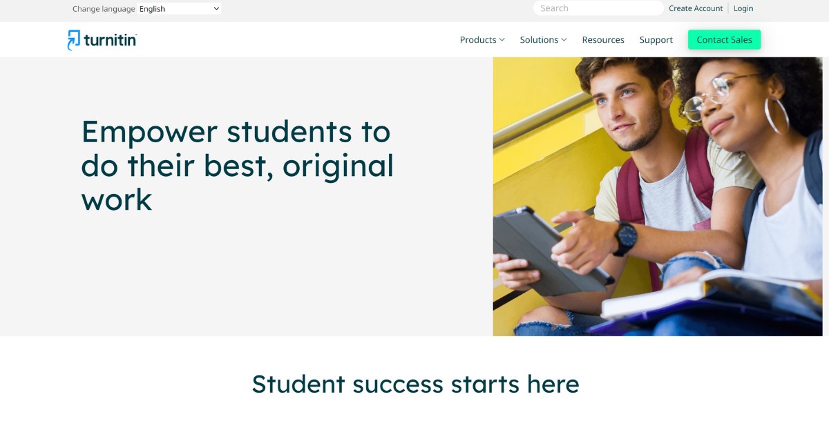 Turnitin AI tool for education business| Turnitin signup page