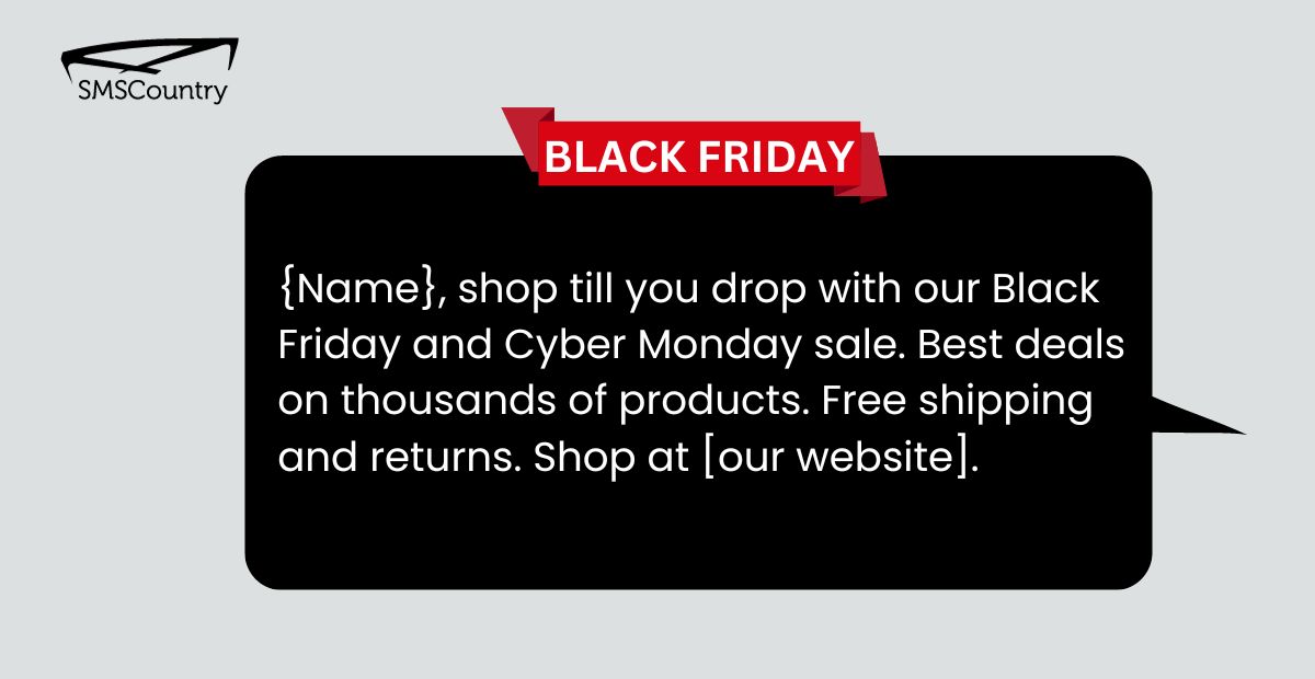 E-commerce SMS Templates to Sell More This Black Friday and Cyber Monday (BFCM) 