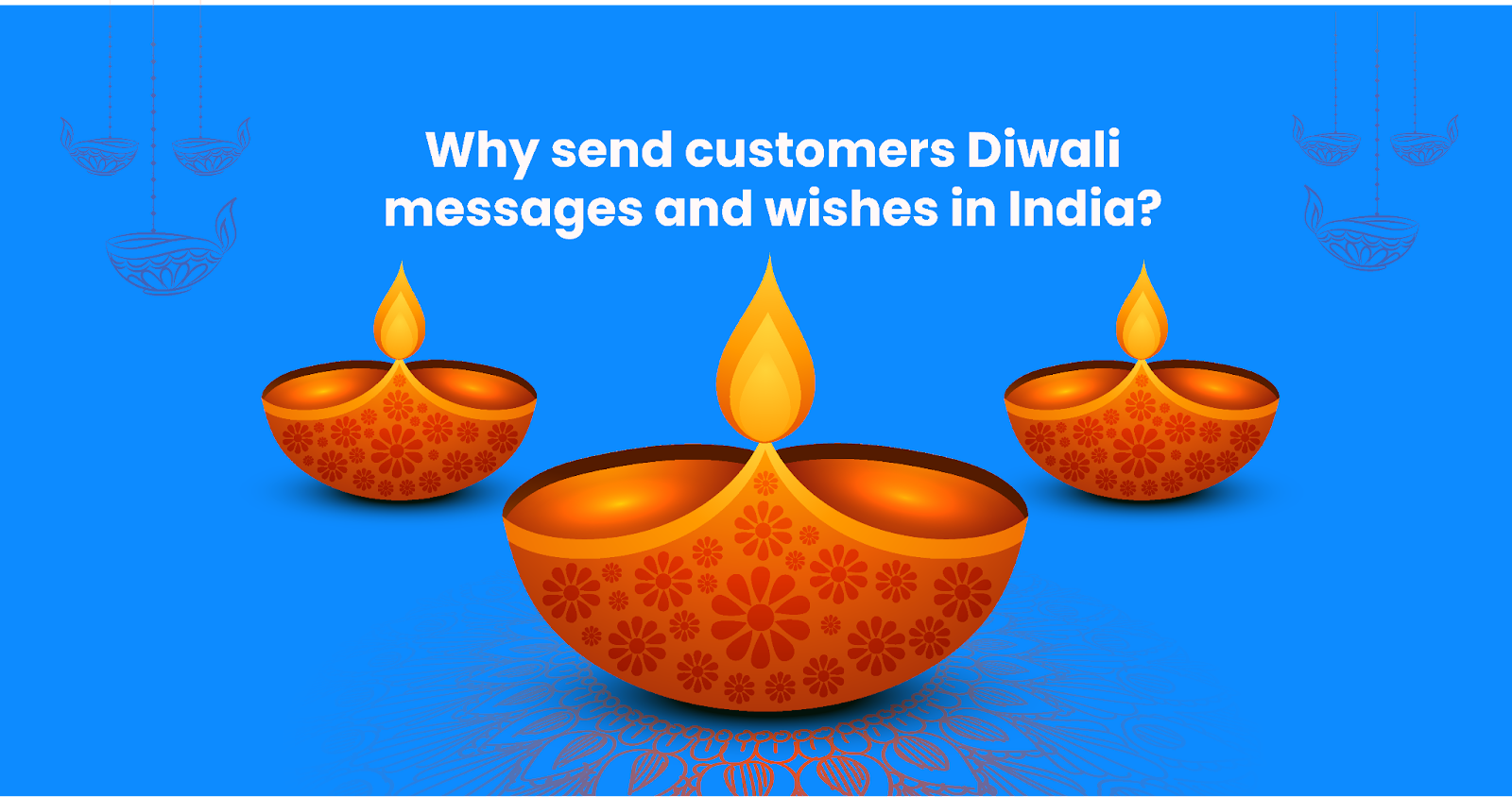 Why send customers Diwali messages and wishes in India? Diwali candle image