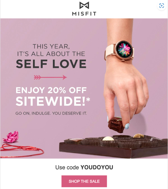 How to Crush Valentine's Day Sales in 2024 (Even in a Crowded Market) | #5. Promote self-love