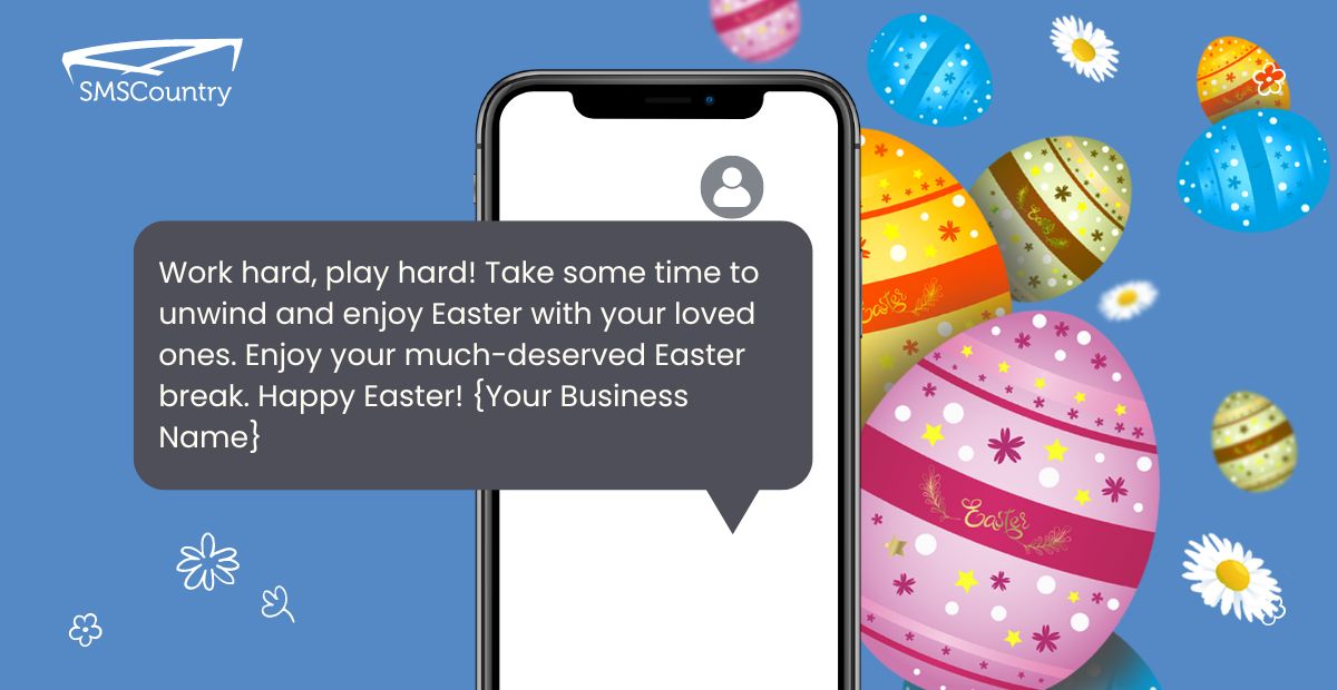 Easter SMS message templates to employees